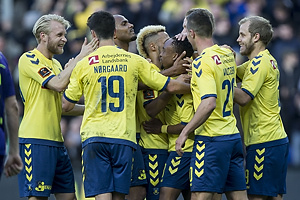 Johan Larsson (Brndby IF), Christian Nrgaard (Brndby IF), Lebogang Phiri (Brndby IF), Kamil Wilczek (Brndby IF), Teemu Pukki (Brndby IF)