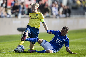 Johan Larsson, anfrer (Brndby IF), Thomas G. Christensen (Lyngby BK)