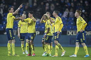 Benedikt Rcker (Brndby IF), Christian Nrgaard (Brndby IF), Hany Mukhtar (Brndby IF)m, Kamil Wilczek (Brndby IF), Zsolt Kalmr (Brndby IF)