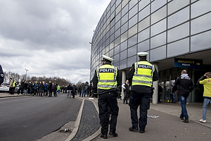 Politi ved Brndby Stadion