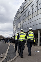 Politi ved Brndby Stadion