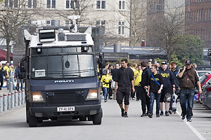 Brndbyfans I march mod stadion