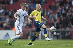 Andreas Cornelius (FC Kbenhavn), Johan Larsson (Brndby IF)