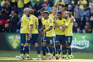 Hany Mukhtar (Brndby IF), Hjrtur Hermannsson (Brndby IF), Benedikt Rcker (Brndby IF), Kevin Mensah (Brndby IF), Kasper Fisker, mlscorer (Brndby IF)