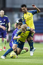 Jakob Poulsen, anfrer (FC Midtjylland), Teemu Pukki (Brndby IF), Besar Halimi (Brndby IF)