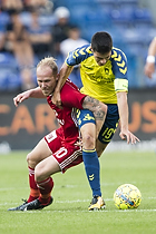 Mikkel Rygaard (Lyngby BK), Christian Nrgaard, anfrer (Brndby IF)