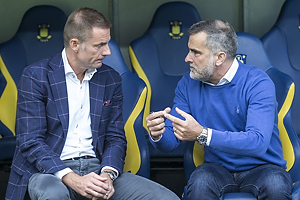 Jan Bech Andersen, bestyrelsesformand (Br�ndby IF), Anders H�rsholt, adm. direkt�r (FC K�benhavn)