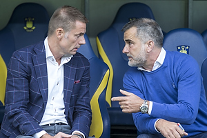 Jan Bech Andersen, bestyrelsesformand (Brndby IF), Anders Hrsholt, adm. direktr (FC Kbenhavn)