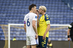 William Kvist, anfrer (FC Kbenhavn), Johan Larsson, anfrer (Brndby IF)