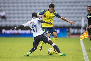 Adama Guira (Agf), Christian Nrgaard (Brndby IF)