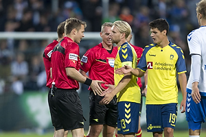 Johan Larsson, anfrer (Brndby IF), Christian Nrgaard (Brndby IF)