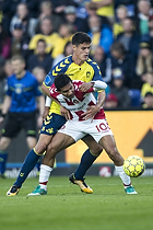 Christian Nrgaard (Brndby IF), Edison Flores (Aab)