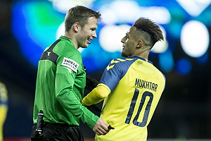 Jens Maae, dommer, Hany Mukhtar (Brndby IF)