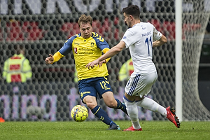 Simon Tibbling (Brndby IF), Andrija Pavlovic (FC Kbenhavn)