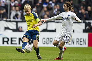 Johan Larsson, anfrer (Brndby IF), Rasmus Falk (FC Kbenhavn)