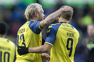 Johan Larsson (Brndby IF), Teemu Pukki, mlscorer (Brndby IF)