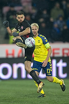 Marc Dal Hende (FC Midtjylland), Johan Larsson, anfrer (Brndby IF)