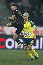 Marc Dal Hende (FC Midtjylland), Johan Larsson, anfrer (Brndby IF)