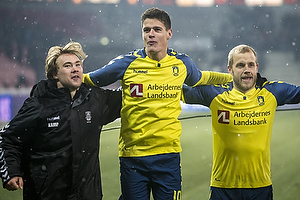 Simon Tibbling (Brndby IF), Christian Nrgaard (Brndby IF), Teemu Pukki (Brndby IF)