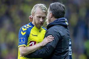 Johan Larsson (Brndby IF), Alexander Zorniger, cheftrner (Brndby IF)