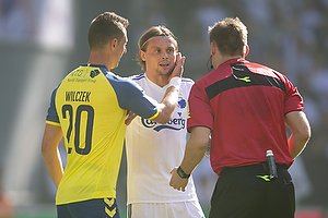 Kamil Wilczek (Brndby IF), Peter Ankersen (FC Kbenhavn), Jens Maae, dommer