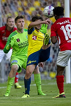 Peter Friis Jensen (Silkeborg IF), Besar Halimi (Brndby IF)