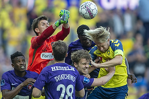 Johan Larsson, anfrer (Brndby IF), Erik Sviatchenko (FC Midtjylland), Erik Sviatchenko (FC Midtjylland), Jesper Hansen (FC Midtjylland)