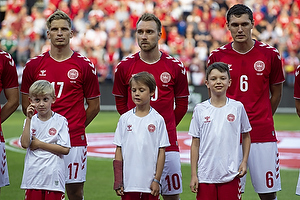 Jens Stryger Larsen (Danmark), Christian Eriksen (Danmark), Andreas Christensen (Danmark)