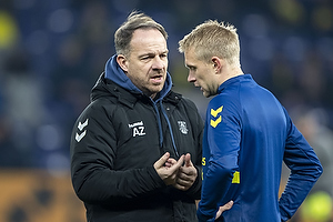 Johan Larsson (Brndby IF), Alexander Zorniger, cheftrner (Brndby IF)