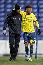 Hany Mukhtar (Brndby IF), Peter Schmidt, cheffysioterapeut (Brndby IF) 