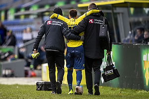 Hany Mukhtar (Brndby IF), Peter Schmidt, cheffysioterapeut (Brndby IF), Ryan Hansen, massr (Brndby IF)