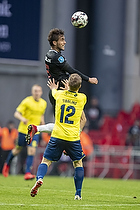 Jakob Poulsen, anfrer (FC Midtjylland), Simon Tibbling (Brndby IF)