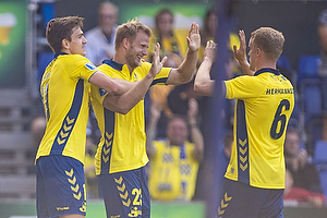 Mikael Uhre (Brndby IF), Paulus Arajuuri, mlscorer (Brndby IF), Hjrtur Hermannsson (Brndby IF)