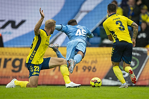 Marvin Egho (Randers FC), Paulus Arajuuri (Brndby IF), Anthony Jung (Brndby IF)