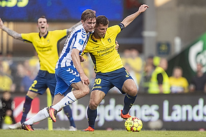 Kamil Wilczek, anfrer (Brndby IF), Mathias Greve (Ob)