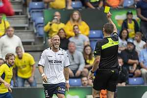 Anders Poulsen, dommer, Michael Lumb (AC Horsens)