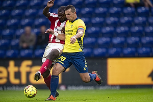 Kamil Wilczek, anfrer (Brndby IF), Jores Okore (Aab)