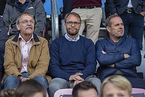Sten Lerche, bestyrelsesmedlem (Brndby IF), Ole Palm, direktr (Brndby IF), Carsten V. Jensen, fodbolddirektr (Brndby IF)