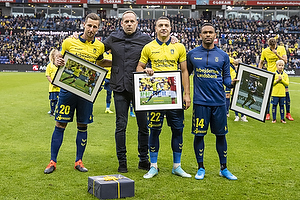 Kamil Wilczek (Brndby IF), Carsten V. Jensen, fodbolddirektr (Brndby IF), Josip Radosevic (Brndby IF), Kevin Mensah (Brndby IF)