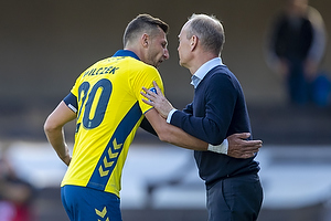 Kamil Wilczek (Brndby IF), Niels Frederiksen, cheftrner (Brndby IF)