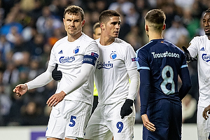 Andreas Bjelland, anfrer (FC Kbenhavn), Pieros Sotiriou (FC Kbenhavn)