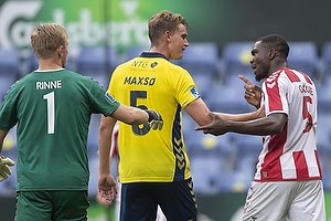 Andreas Maxs, anfrer (Brndby IF), Jores Okore (Aab)
