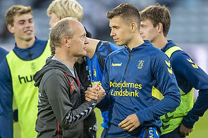Niels Frederiksen, cheftrner (Brndby IF), Samuel Mraz (Brndby IF)