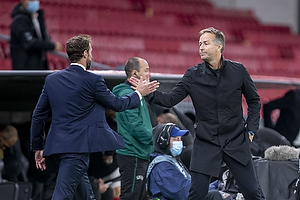 Gareth Southgate, cheftrner  (England), Kasper Hjulmand, cheftrner  (Danmark)