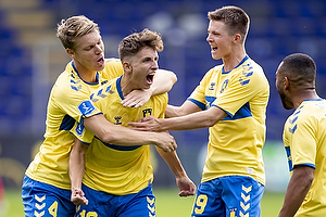 Jesper Lindstrm, mlscorer (Brndby IF), Sigurd Rosted (Brndby IF), Morten Frendrup (Brndby IF)