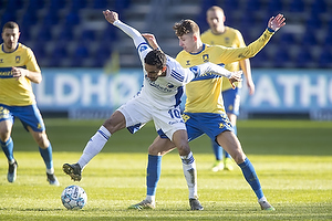 Carlos Zeca, anfrer  (FC Kbenhavn), Jesper Lindstrm (Brndby IF)