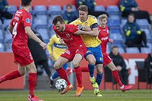 Andreas Maxs, anfrer (Brndby IF), Patrik Mortensen, anfrer  (Agf)