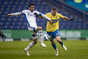 Josip Radosevic (Brndby IF), Carlos Zeca, anfrer  (FC Kbenhavn)