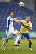 Josip Radosevic (Brndby IF), Carlos Zeca, anfrer  (FC Kbenhavn)