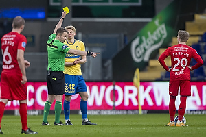 Jens Maae, dommer, Tobias Brkeeiet (Brndby IF)